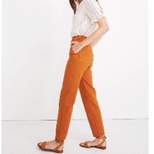 Madewell Tapered Pants in Carrot